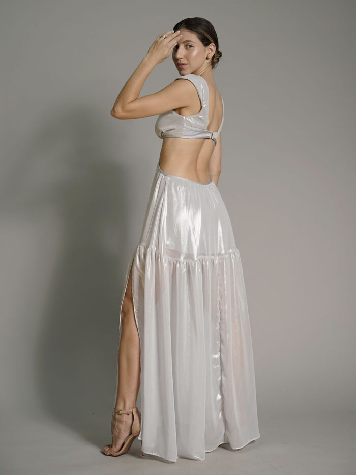 Vestido Ombro Prata - Image 2