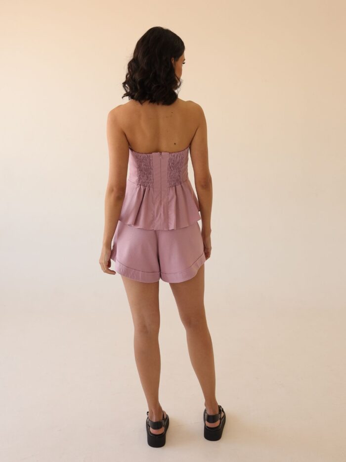 Blusa Peplum Rosa Mauve - Image 4