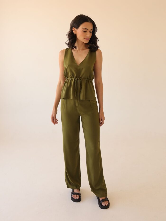 Calça Cridélia Verde Arruda