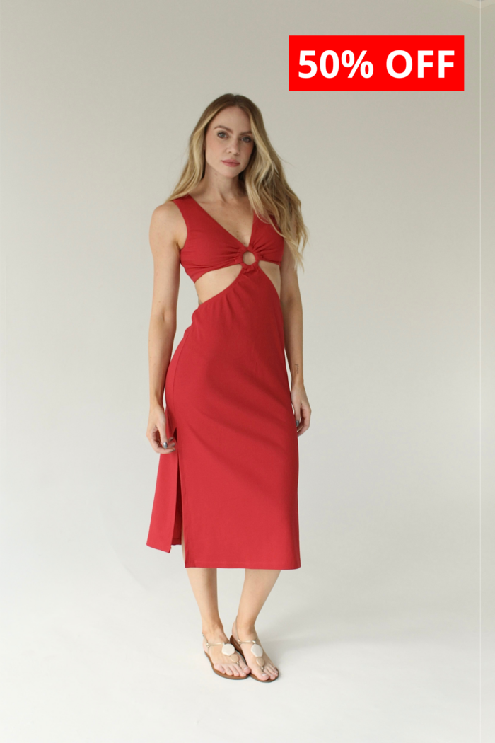 Vestido Argola Vermelho