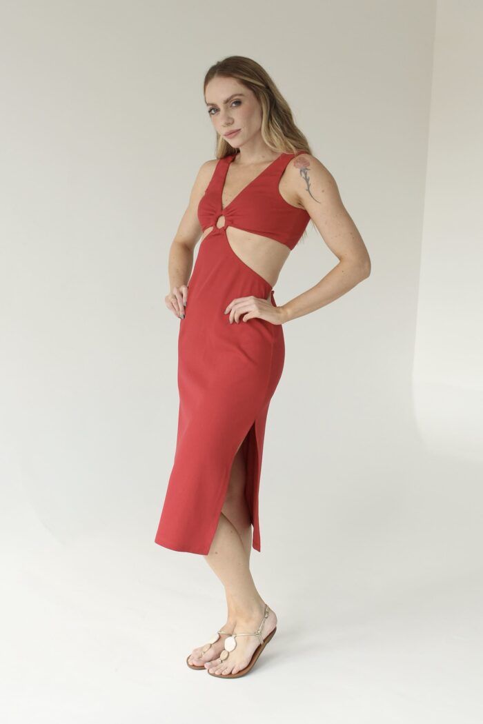 Vestido Argola Vermelho - Image 2