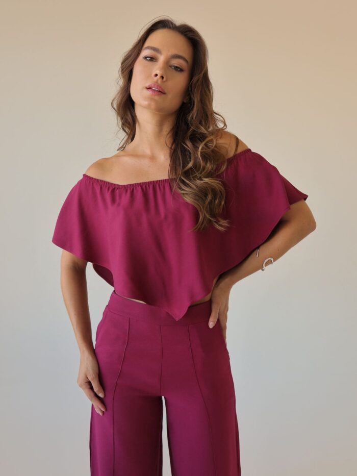 Calça Nervuras Bordô - Image 3
