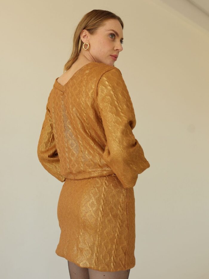 Blusa Tricot Foil Caramelo - Image 3