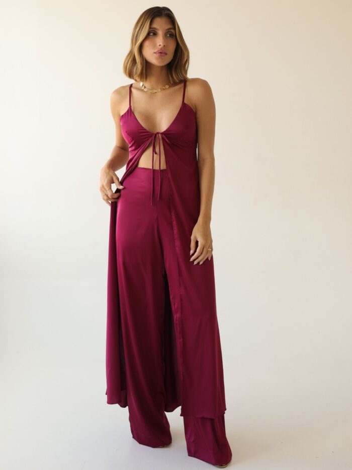 Calça Wide Magenta