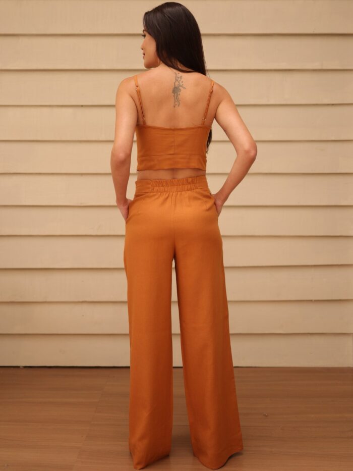 Calça Reta Nervuras Mocca - Imagem 3