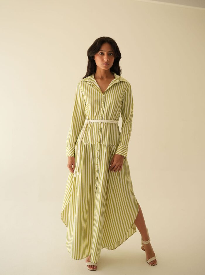 Vestido Camisa Listrado