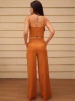 Calça Reta Nervuras Mocca - Imagem 3