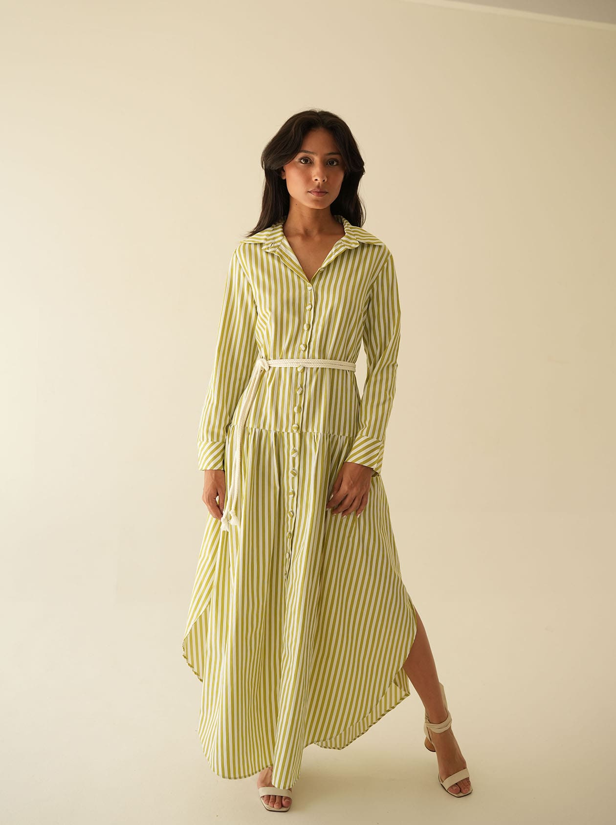 Vestido Camisa Listrado