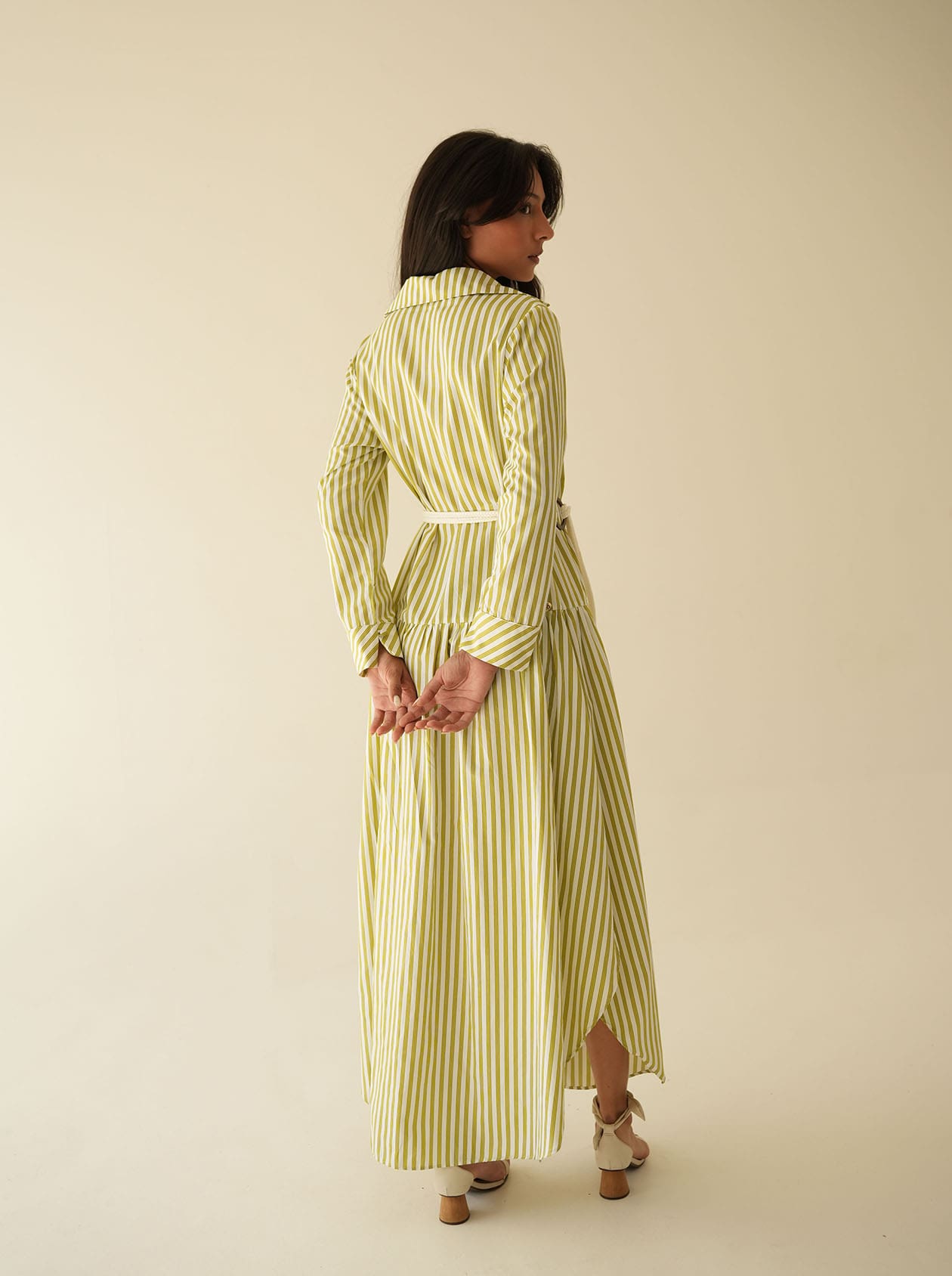 Vestido Camisa Listrado - Imagem 2