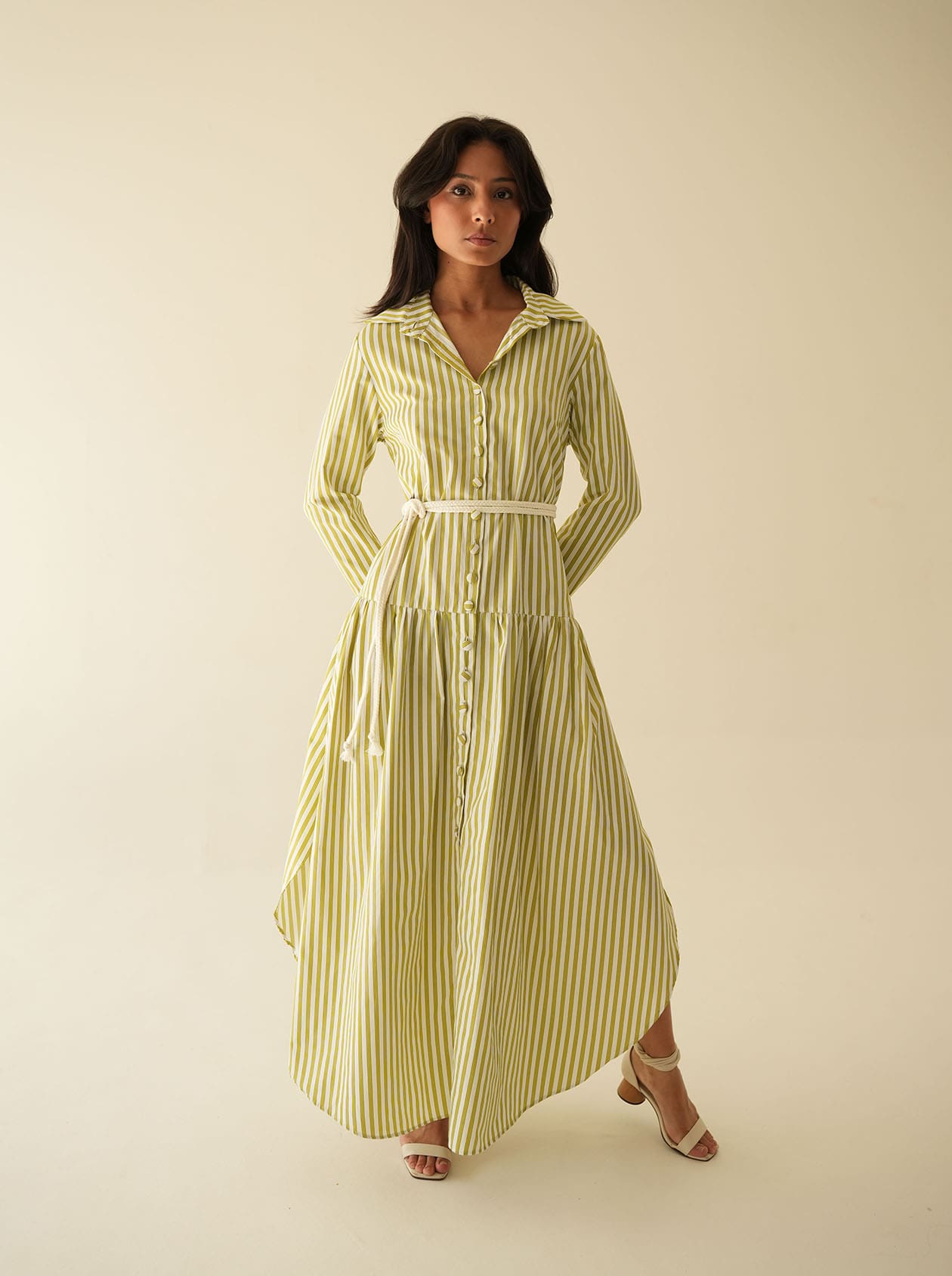 Vestido Camisa Listrado - Imagem 3