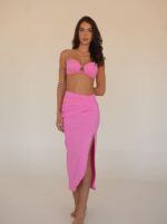 Saia Drapeada Pop Pink - Imagem 2