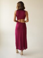 Vestido Shine Midi Magenta - Imagem 3