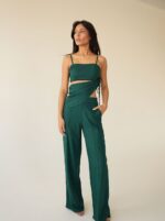 Calça Reta Nervuras Jade - Imagem 3