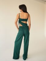 Calça Reta Nervuras Jade - Imagem 2