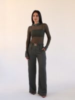 Calça Cetim Croco